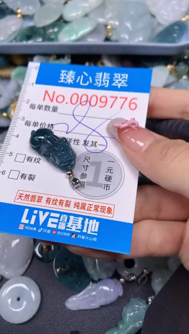 【闪购商品】翡翠颈饰未镶嵌含绳0009776