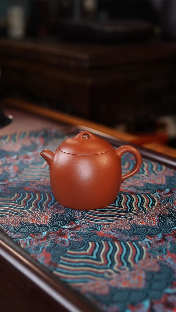 茶壶紫砂秦权 朱泥