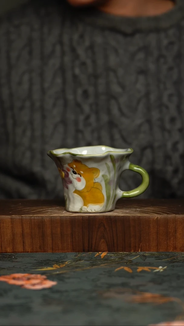 瓷片釉下彩手工手绘同款陶器