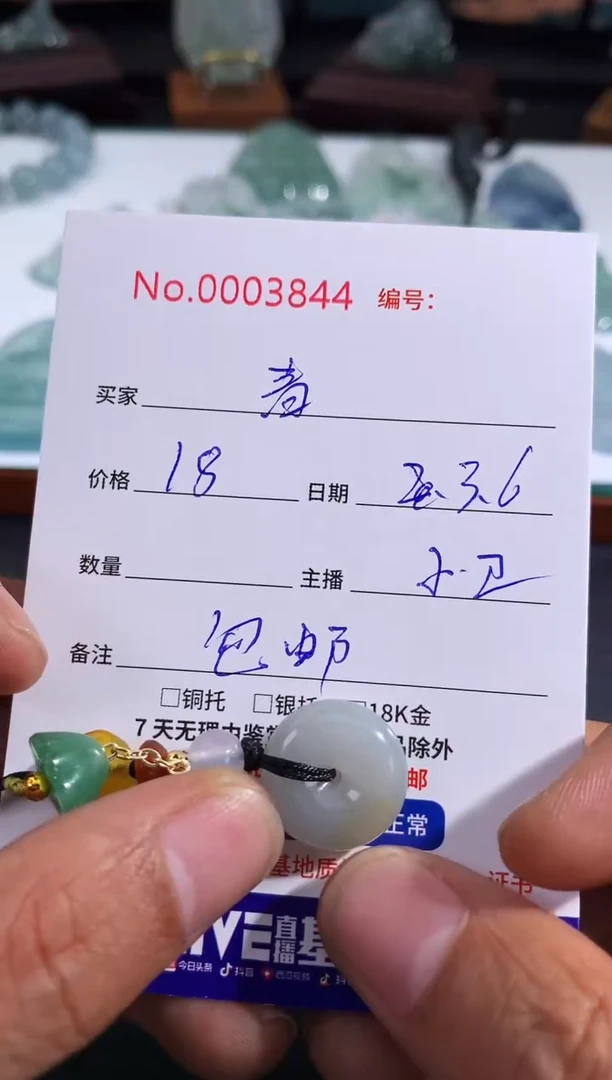 【闪购商品】翡翠颈饰未镶嵌青