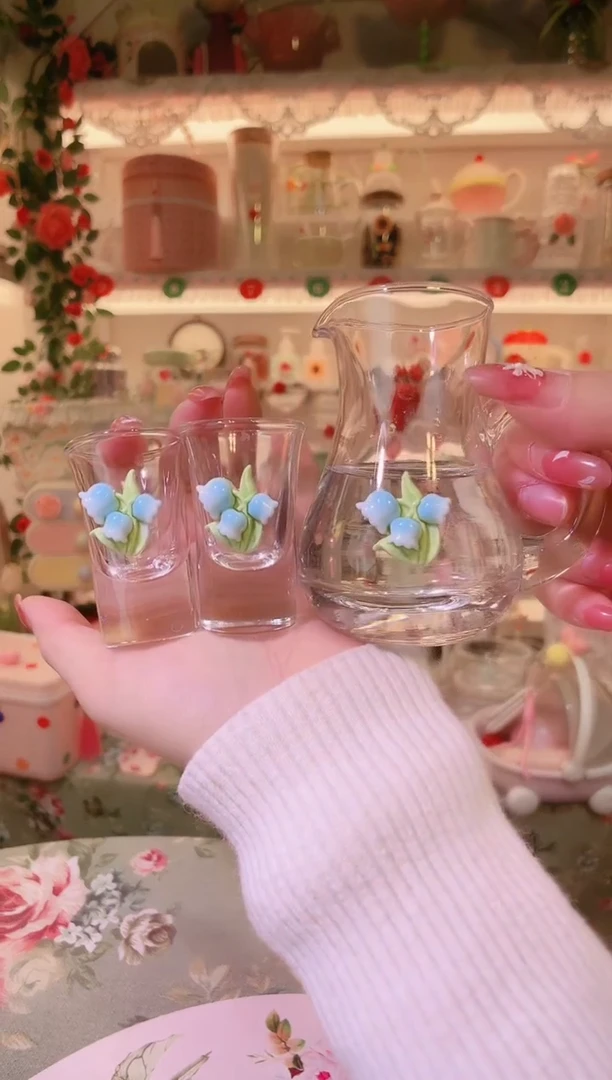 铃兰花酒具套装——手工制作品质好！
