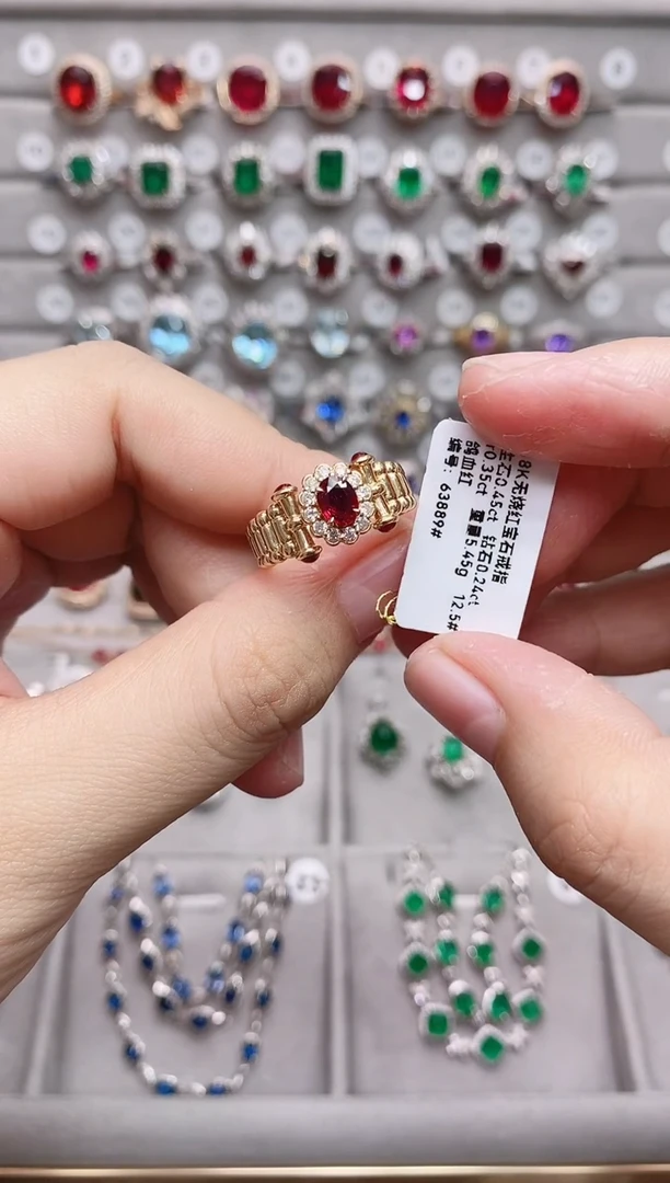 【闪购商品】红宝石18K金戒指18K金镶嵌·