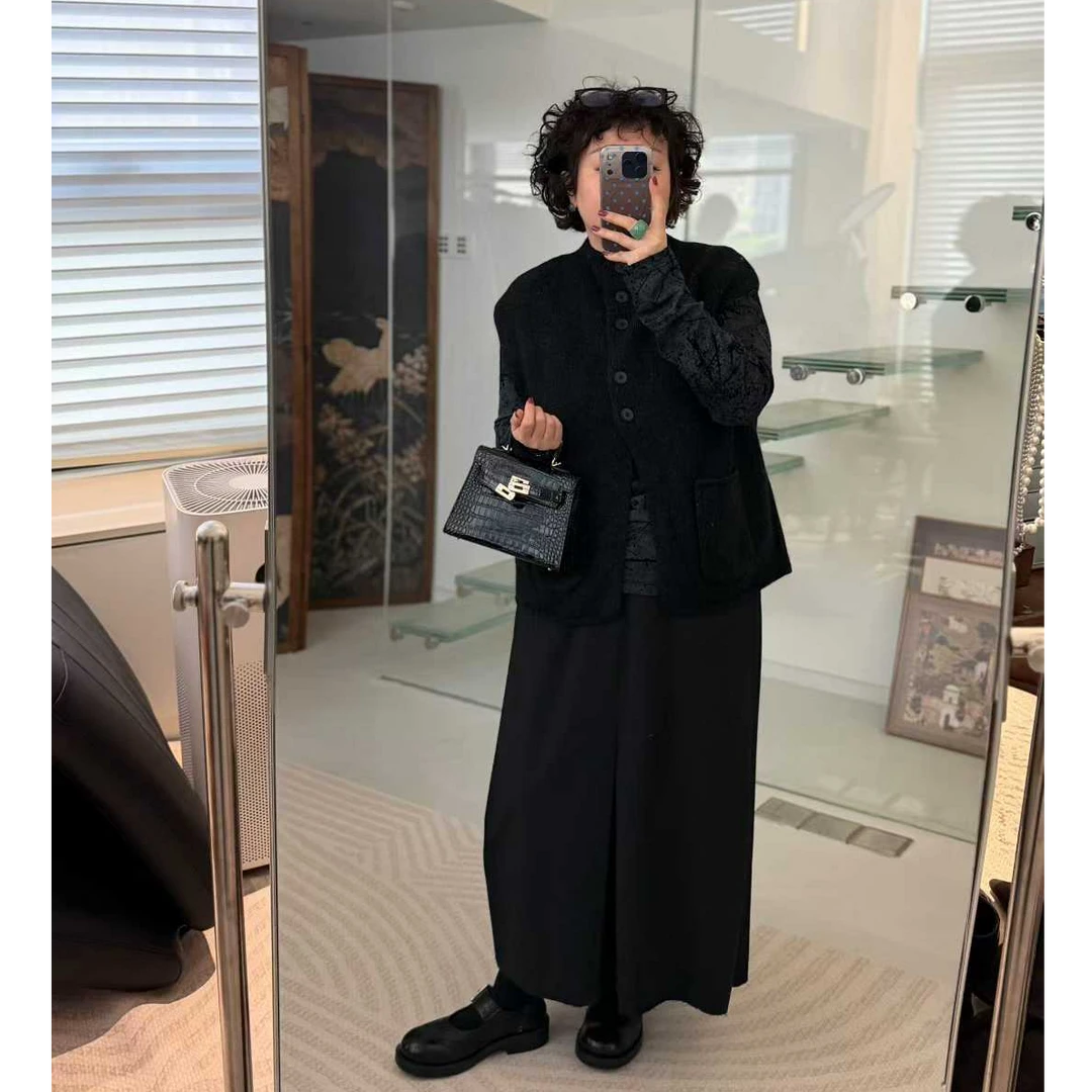 MEET   冬季高品质立领开口羊毛马甲