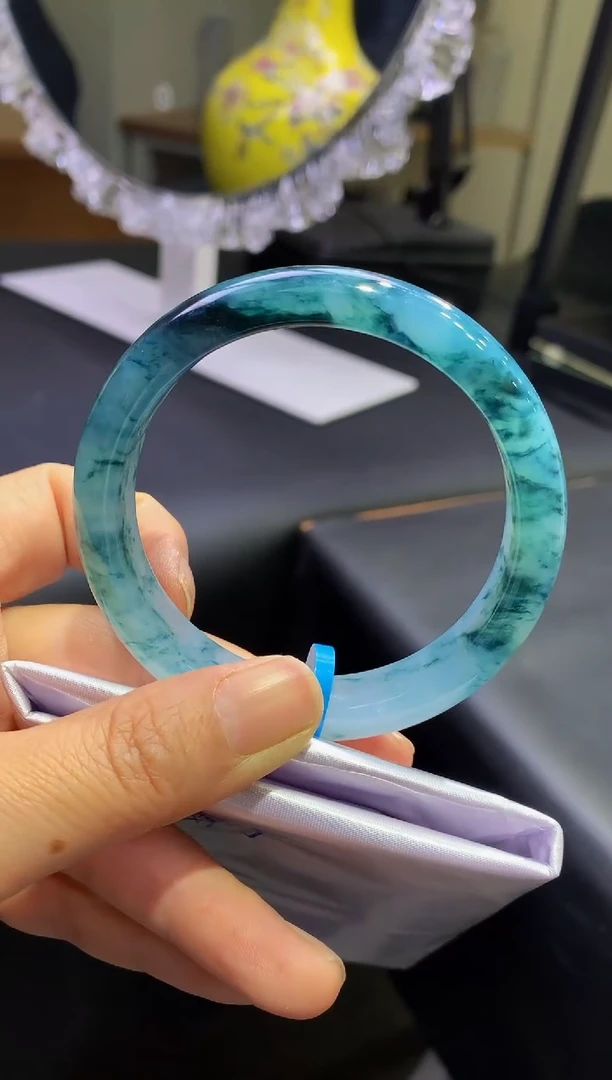 未镶嵌手镯翡翠-N159-正圈57