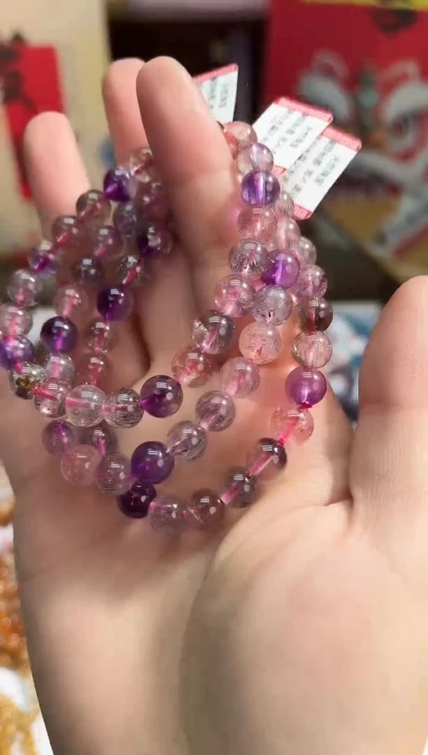 【闪购商品】水晶手链未镶嵌30多样性发其一黑加仑超8+