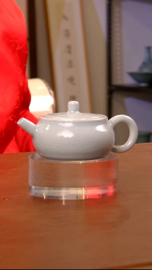 【闪购商品】瓷片546月白壶............