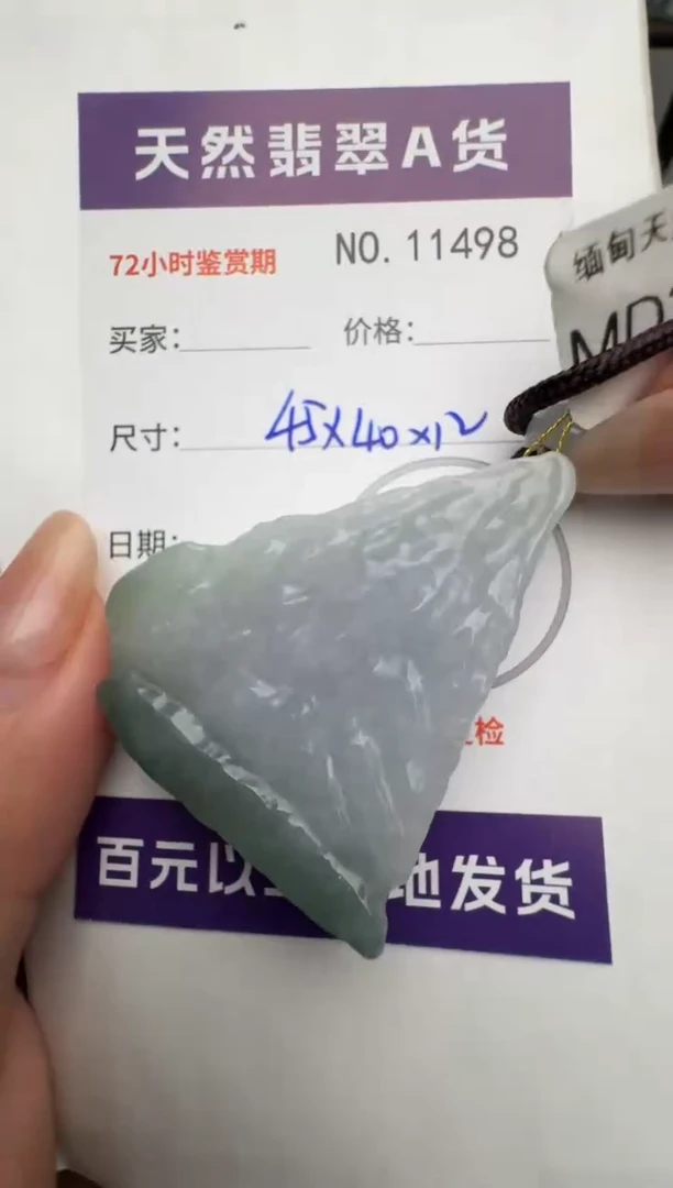 【闪购商品】翡翠颈饰未镶嵌原石11498