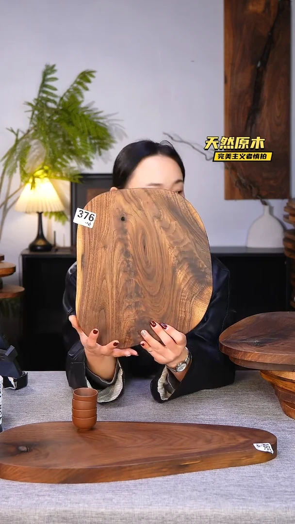 木北美黑胡桃原木.干裂疤结不属于商品质量问题完美主义者慎拍