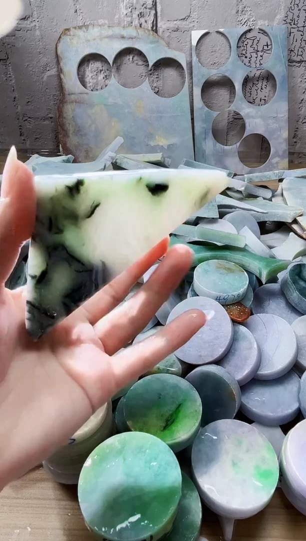 裸石翡翠天然翡翠A货381