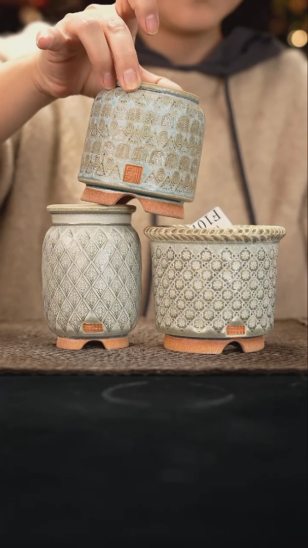 口径花盆12-29-107一组3个特默认有瑕