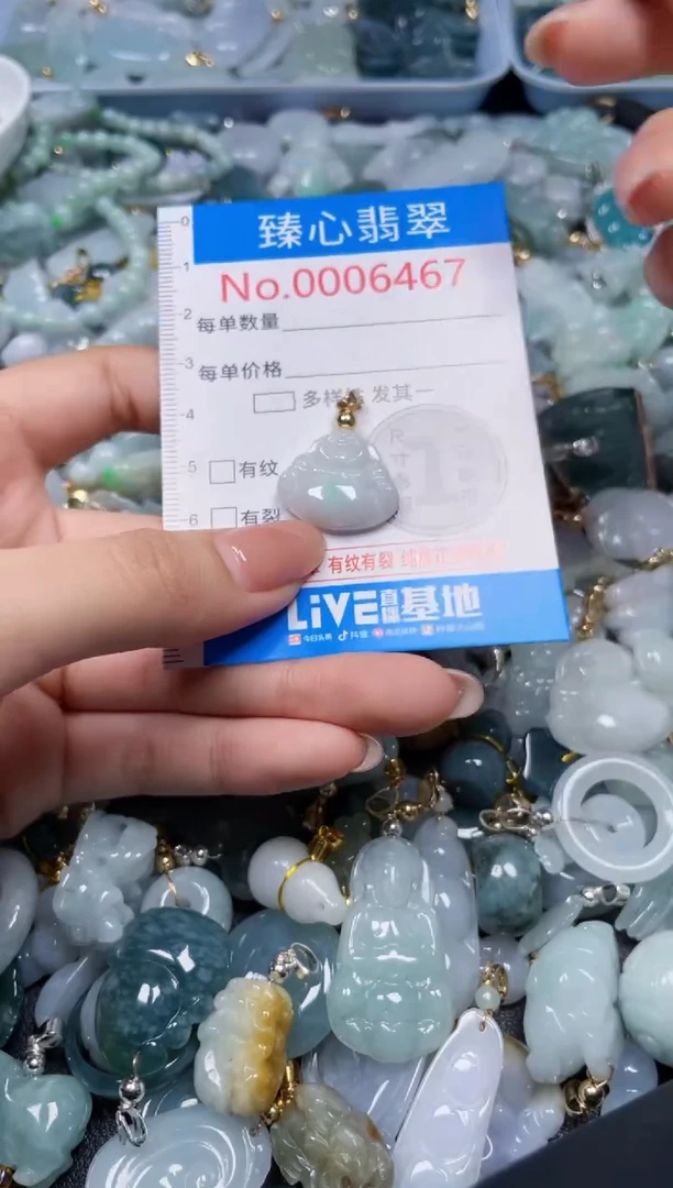 吊坠(不含链)未镶嵌翡翠6466