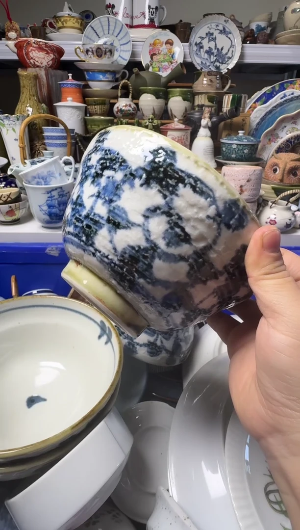 中古瓷器，默认微瑕-010，口径17，高9.5