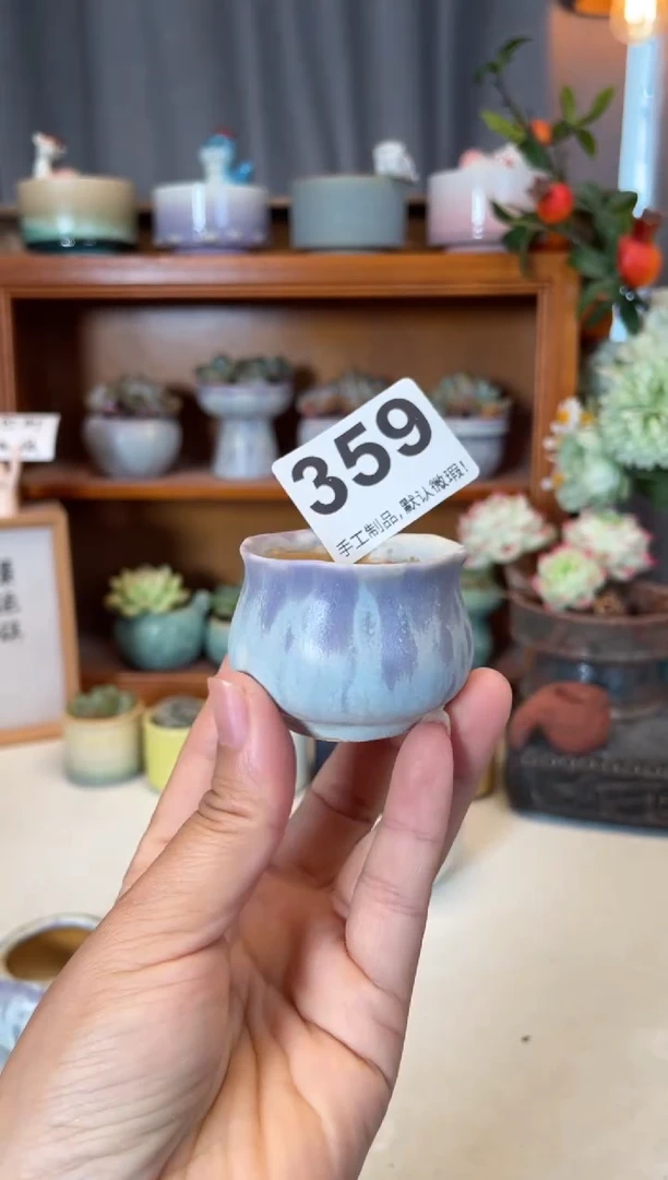瓷片359知木小芳花盆