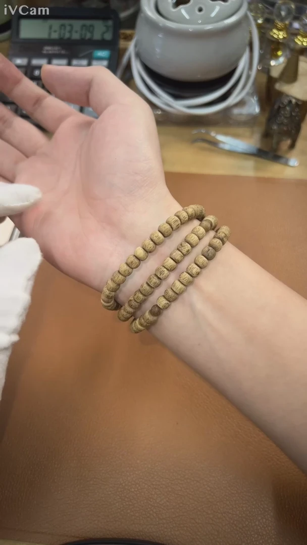 【闪购商品】沉香手串芽庄回流鼓珠念珠03024236