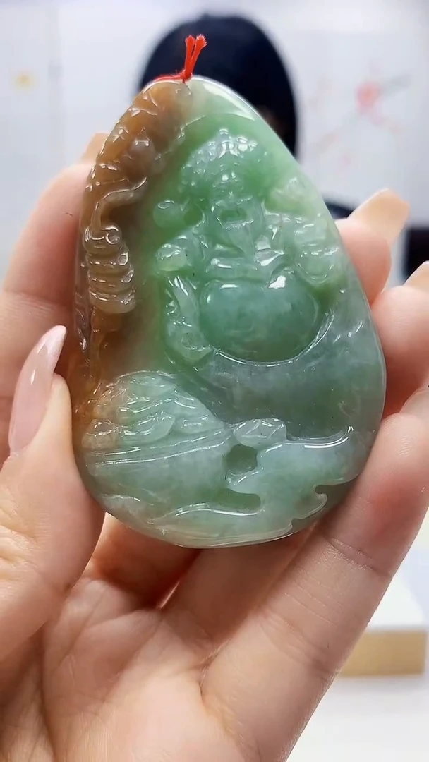 未镶嵌定制翡翠5155ty-毛货挂件23