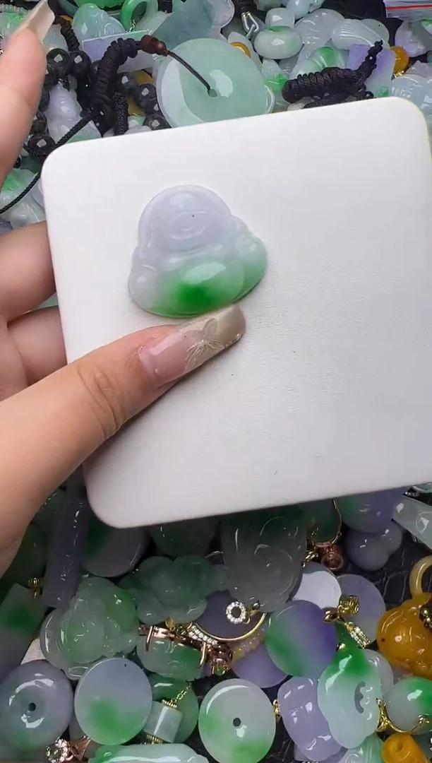 翡翠未镶嵌颈饰天然缅甸翡翠吊坠