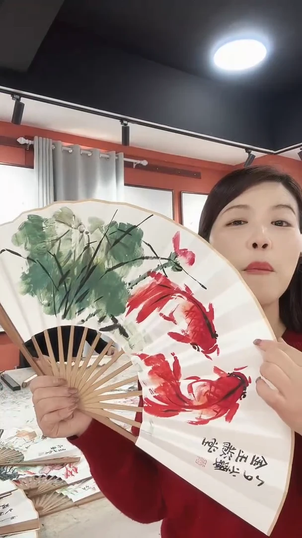 国画李火庆/国画/扇面