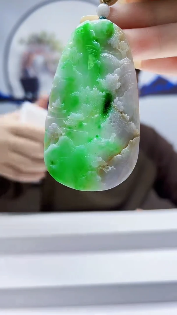 未镶嵌定制翡翠毛货挂件22