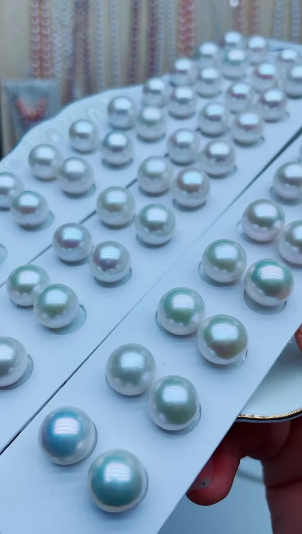 银S925镶嵌淡水珍珠耳饰耳钉多样性发其一