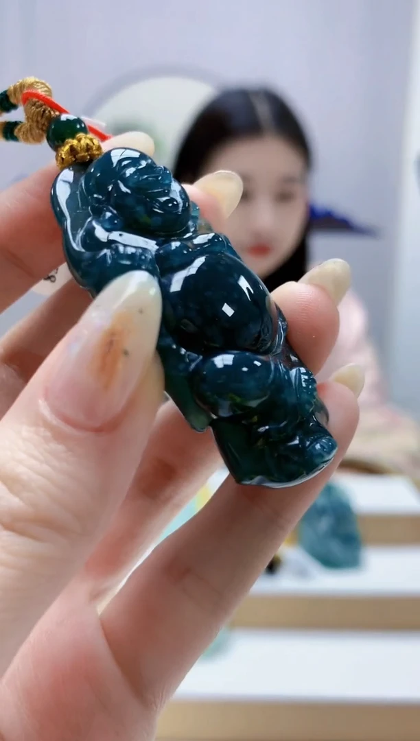 未镶嵌定制翡翠-*4812jw-毛货挂件