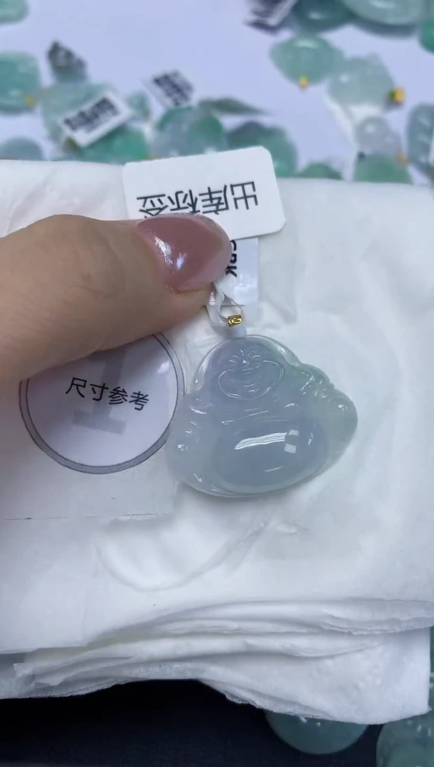 翡翠18K金镶嵌颈饰天然缅甸翡翠A货百元以上9元证书费自理