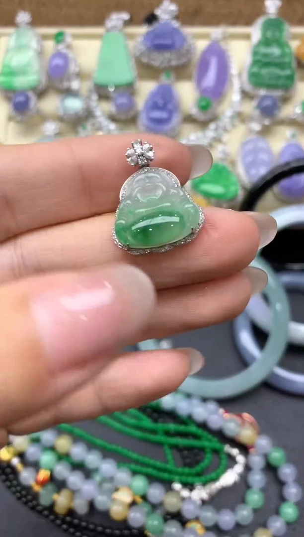 【闪购商品】翡翠颈饰18K金镶嵌203-中国好珍宝