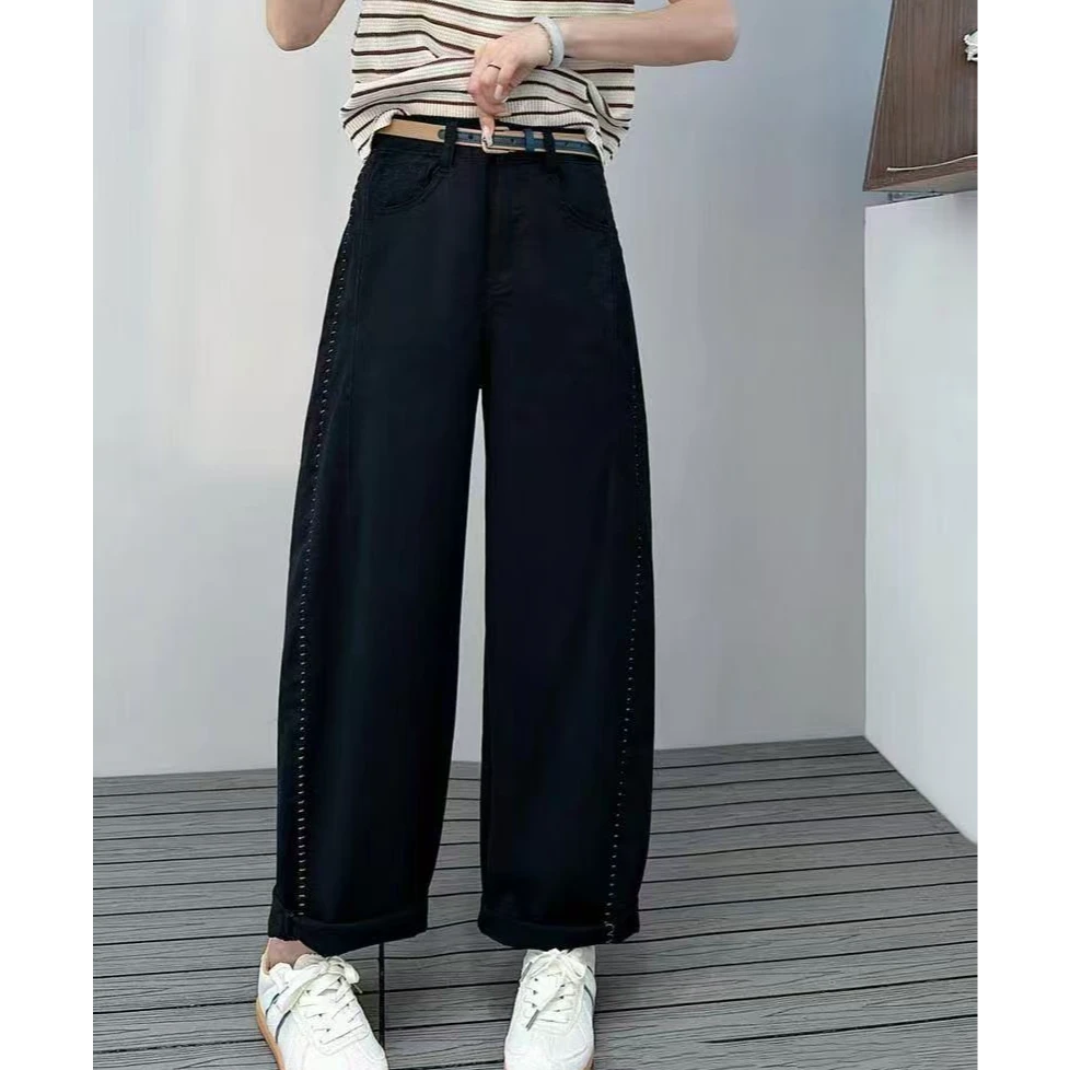 K1073深系明线边缝牛仔裤6230-1