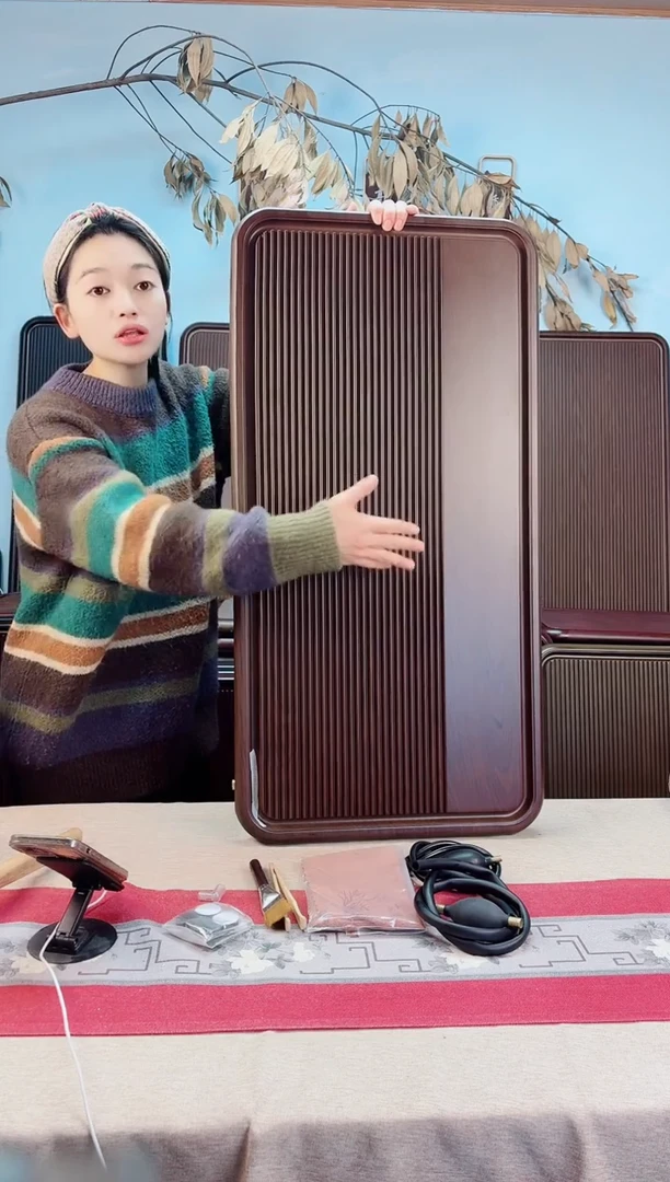 云海黄色茶盘90*45*4