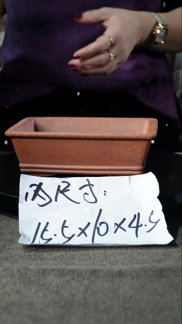 宜兴紫砂小花盆盆