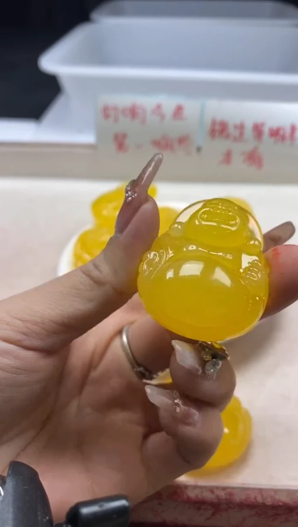 【闪购商品】蜜蜡颈饰未镶嵌w909蜜蜡佛公59*1颗