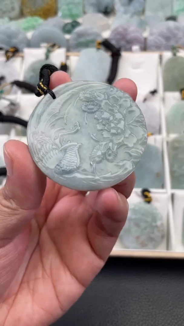 颈饰未镶嵌翡翠天然缅甸翡翠A货73