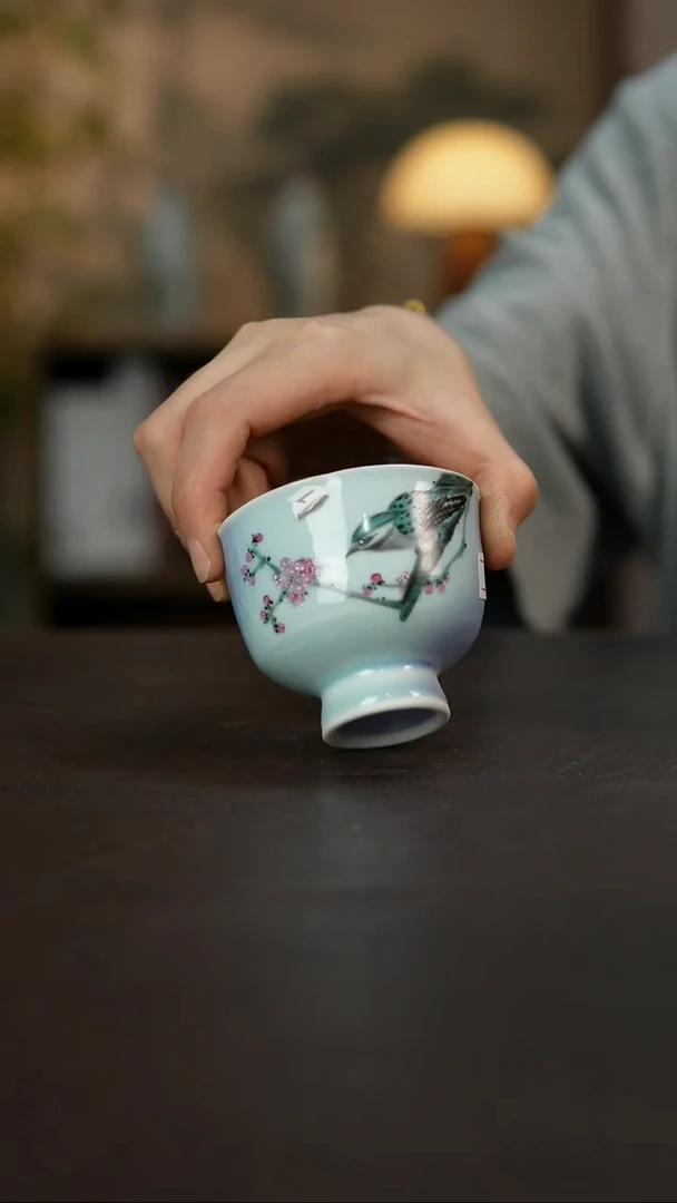 杯景德镇陶瓷杯碗柴烧多人