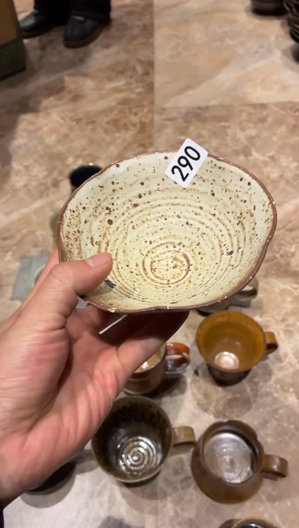 瓷片诺*诺290米白色斗碗1个