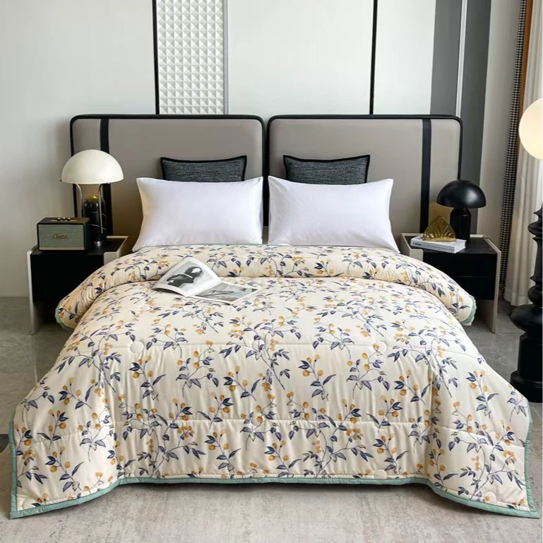 【免费试睡十五天】夏凉被夏季印花夹棉单被空调被可机洗150X200