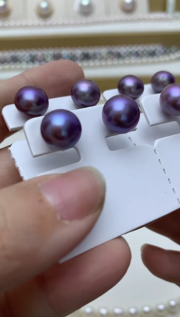 银S925镶嵌耳饰淡水珍珠w47 多样性发其一