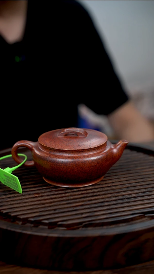 茶壶紫砂古法柴窑烧制0添加一壶一检全手工紫矿天星泥
