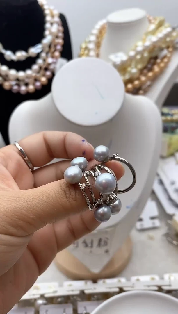 【闪购商品】淡水珍珠颈饰钛钢46