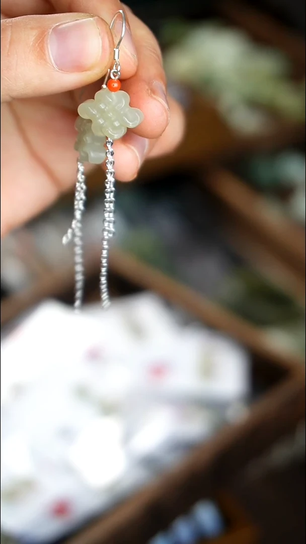 未镶嵌和田玉耳饰002