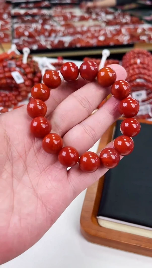 【闪购商品】南红玛瑙瓦西手串14+未镶嵌一个/条