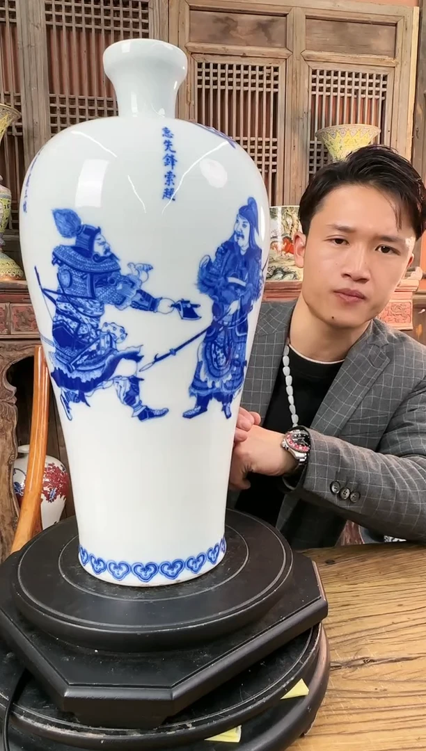 【闪购商品】摆件陶瓷 摆件 刀马旦 梅瓶