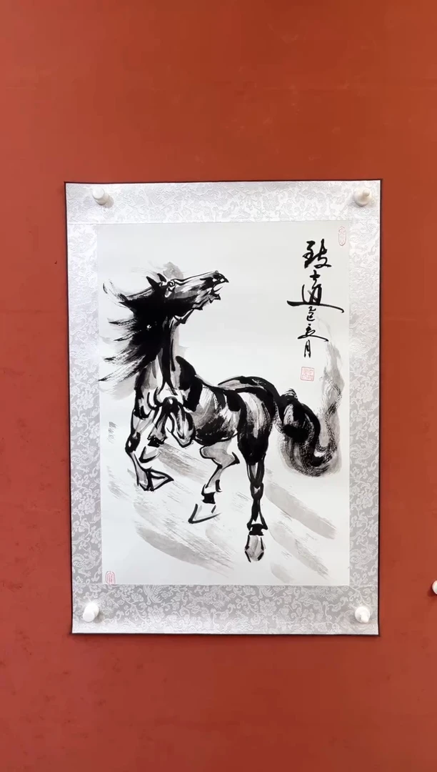 国画李继明老师现场创作 60