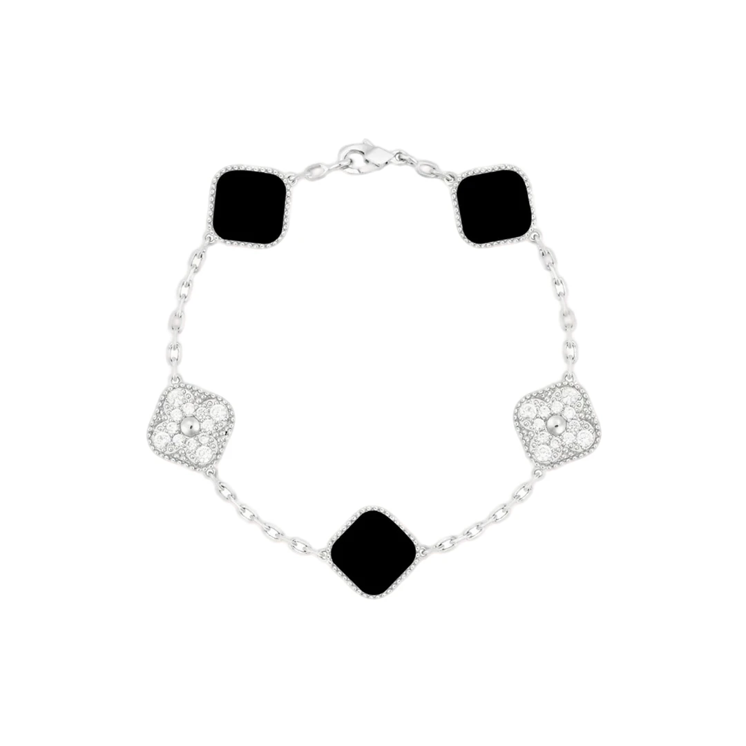 925银手链 CNC精工 五花时尚气质（银色多款）手链 4483