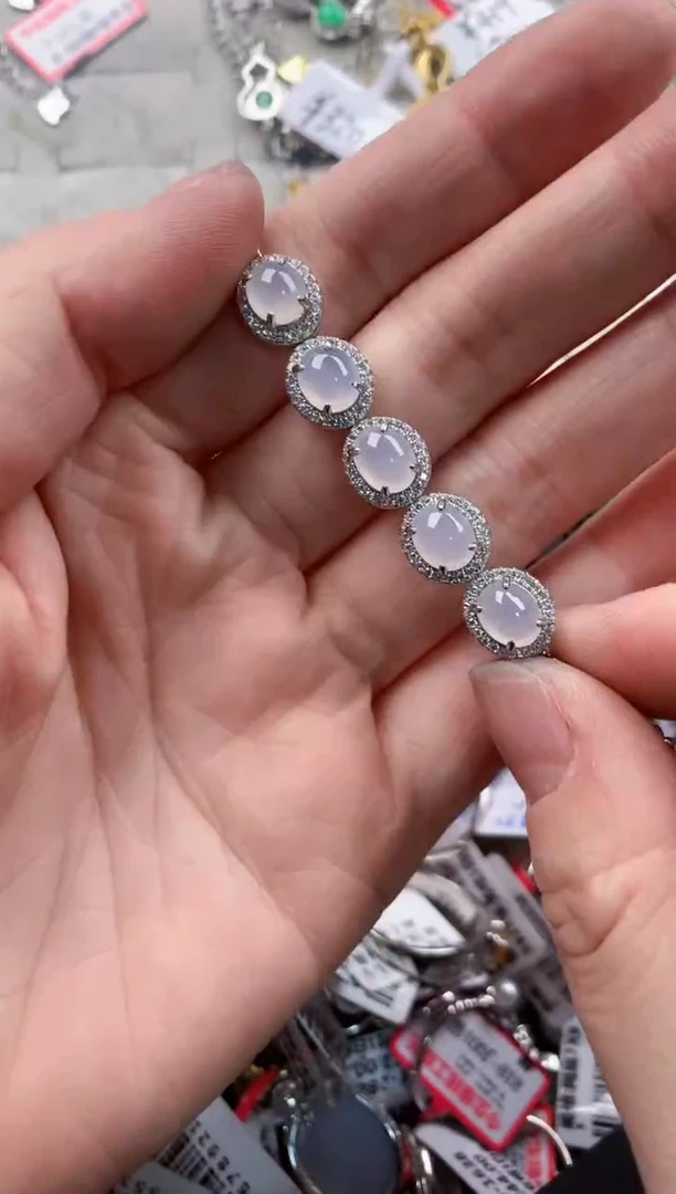 银S925镶嵌戒指翡翠23  9