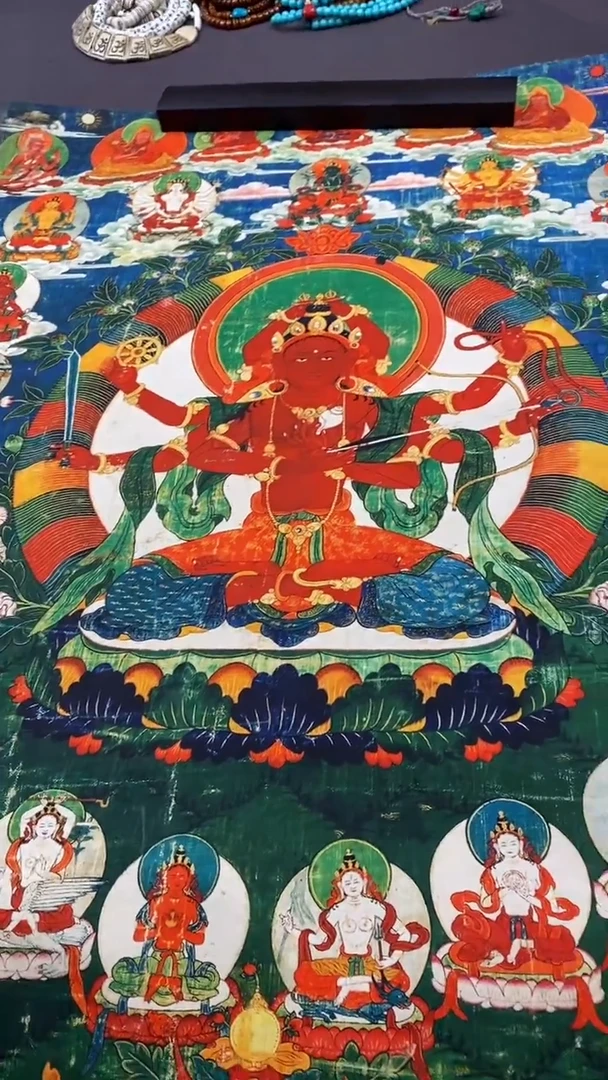 卷轴画王姬藏传非遗珍品