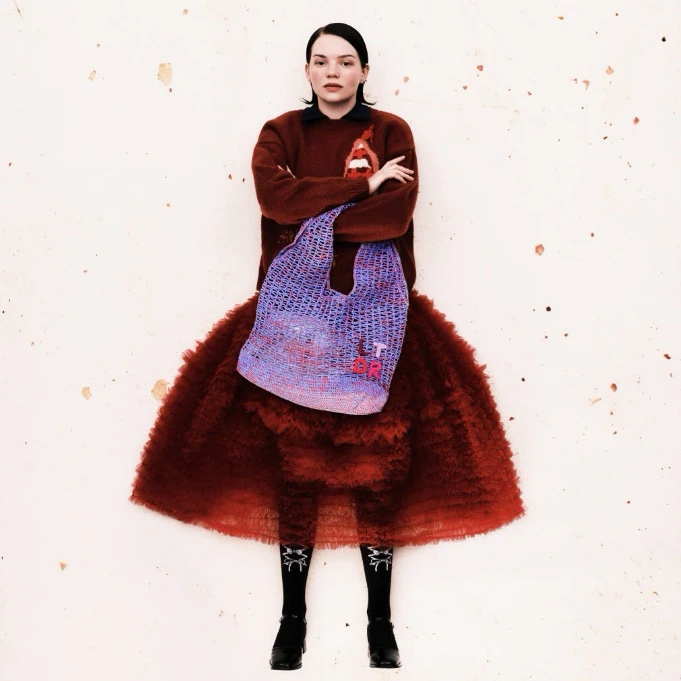 【頌的鹤】25SS 25SSBG0750F/07160F 网眼手提包