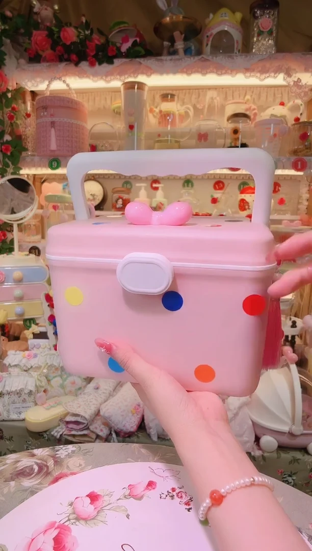 便携药箱粉色——手工制作品质好！