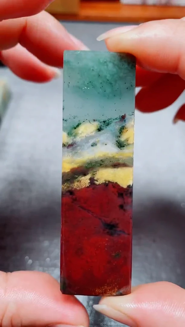 玉桂林鸡血玉素章--12