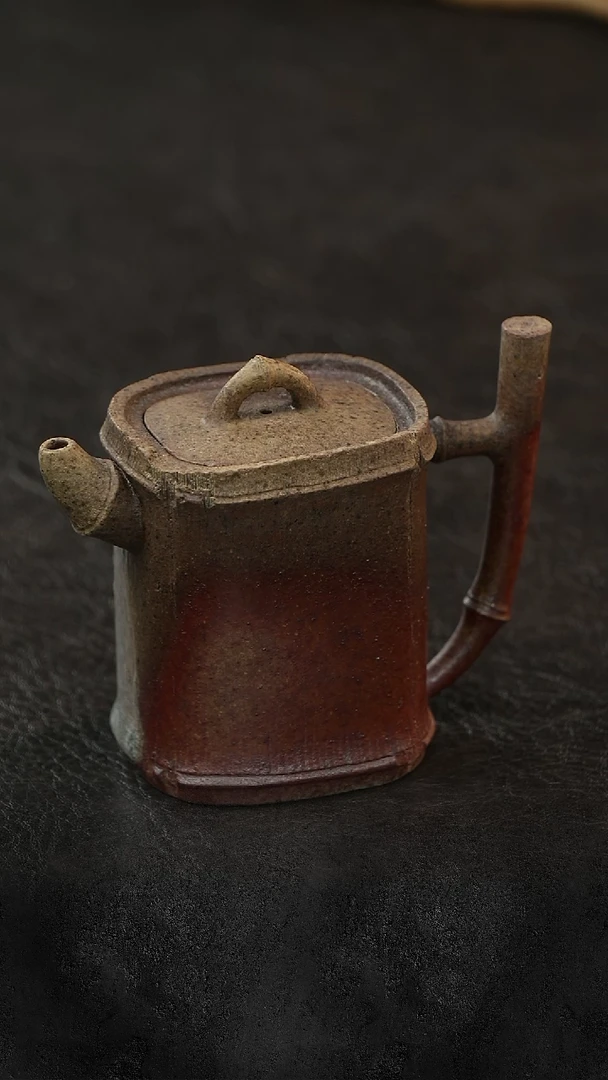 茶壶紫砂三更甄选|竹节柴烧  柴烧