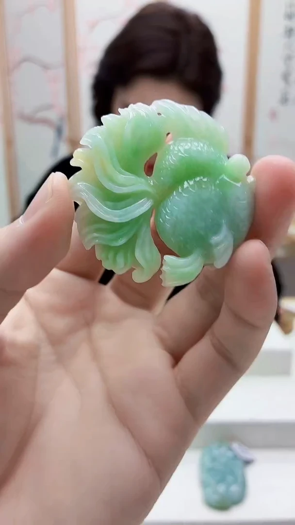 未镶嵌定制翡翠4829bb-毛货挂件80