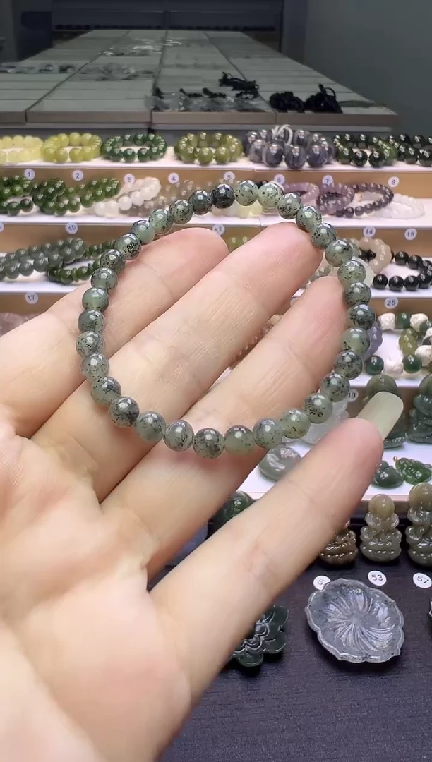 未镶嵌手串和田玉115号链接卡5mm